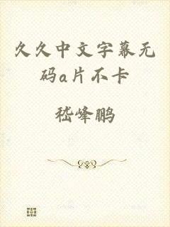 久久中文字幕无码a片不卡