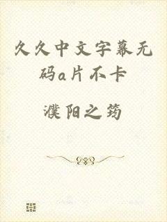 久久中文字幕无码a片不卡