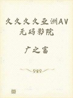 久久久久亚洲AV无码影院