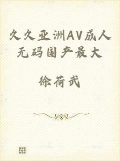 久久亚洲AV成人无码国产最大