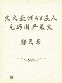 久久亚洲AV成人无码国产最大