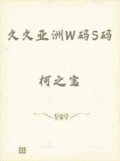 久久亚洲W码S码