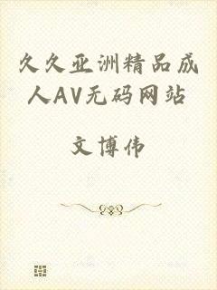 久久亚洲精品成人AV无码网站