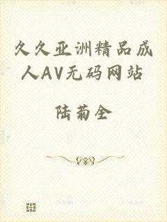 久久亚洲精品成人AV无码网站