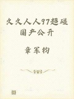 久久人人97超碰国产公开