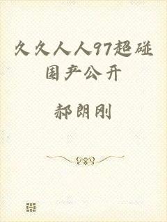 久久人人97超碰国产公开