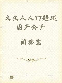 久久人人97超碰国产公开