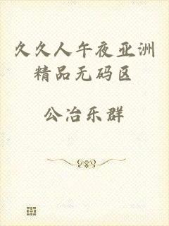 久久人午夜亚洲精品无码区