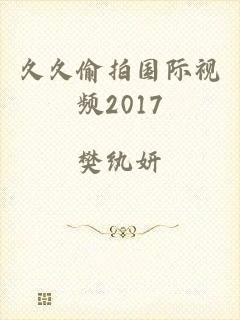 久久偷拍国际视频2017