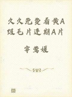 久久免费看黄A级毛片连期A片