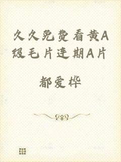 久久免费看黄A级毛片连期A片