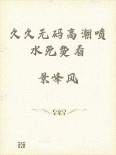 久久无码高潮喷水免费看