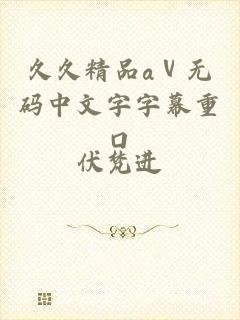 久久精品aⅴ无码中文字字幕重口