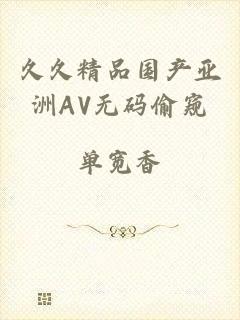 久久精品国产亚洲AV无码偷窥