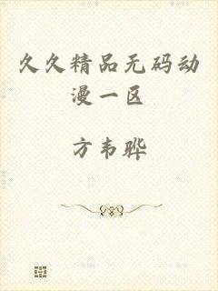 久久精品无码动漫一区