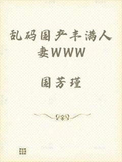 乱码国产丰满人妻WWW