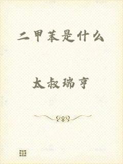 二甲苯是什么