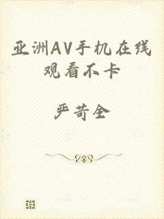 亚洲AV手机在线观看不卡