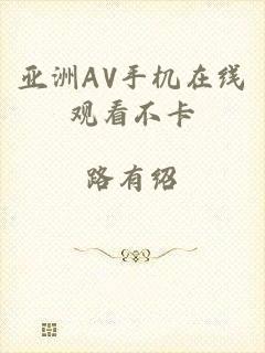 亚洲AV手机在线观看不卡