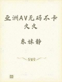亚洲AV无码不卡久久