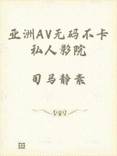 亚洲AV无码不卡私人影院