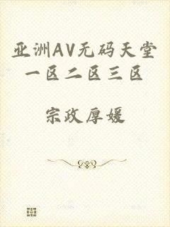 亚洲AV无码天堂一区二区三区