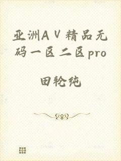 亚洲AⅤ精品无码一区二区pro