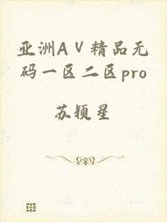 亚洲AⅤ精品无码一区二区pro