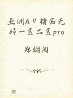 亚洲AⅤ精品无码一区二区pro