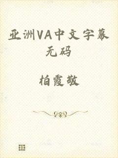 亚洲VA中文字幕无码