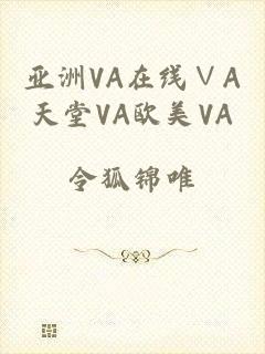 亚洲VA在线∨A天堂VA欧美VA