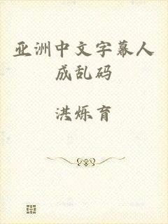 亚洲中文字幕人成乱码