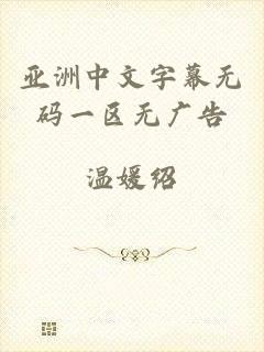 亚洲中文字幕无码一区无广告
