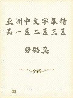 亚洲中文字幕精品一区二区三区