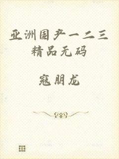 亚洲国产一二三精品无码
