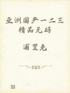 亚洲国产一二三精品无码