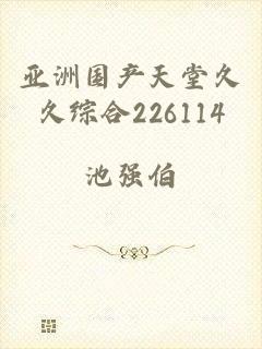 亚洲国产天堂久久综合226114