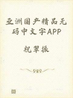 亚洲国产精品无码中文字APP