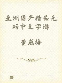 亚洲国产精品无码中文字满