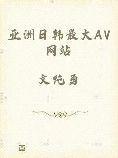 亚洲日韩最大AV网站
