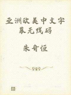 亚洲欧美中文字幕无线码