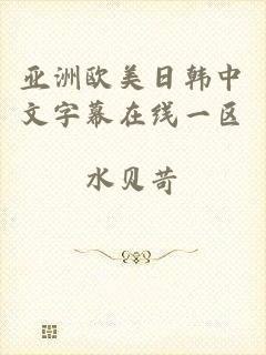 亚洲欧美日韩中文字幕在线一区