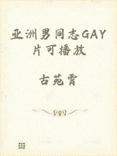 亚洲男同志GAY片可播放