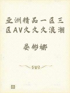 亚洲精品一区三区AV久久久浪潮