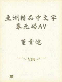 亚洲精品中文字幕无码AV