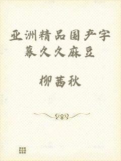 亚洲精品国产字幕久久麻豆