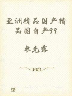 亚洲精品国产精品国自产99