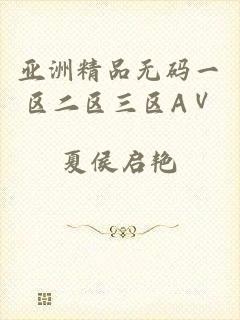 亚洲精品无码一区二区三区AⅤ