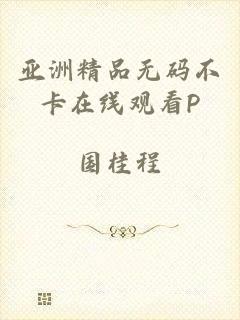 亚洲精品无码不卡在线观看P