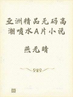亚洲精品无码高潮喷水A片小说
